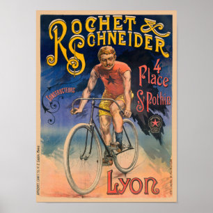 Rochet & Schneider France Poster vintage 1890