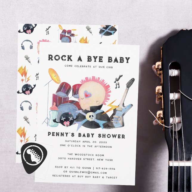 Rock A Bye | Rock & Roll Baby Shower (Créateur téléchargé)