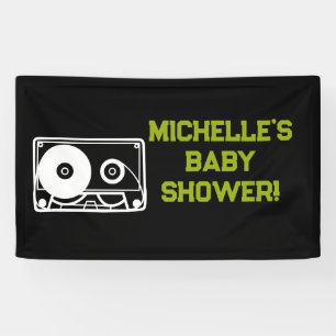 Rock a Bye Rock Star Guitare Baby shower bannière