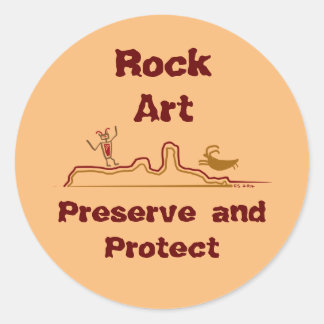 Rock Art Préserver et protéger les autocollants