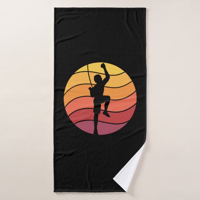 Rock Escalade Climber Retro (Serviette de bain)
