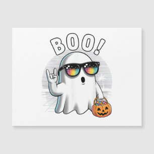 Rock Ghost Retro Halloween Citrouille Funny Boo