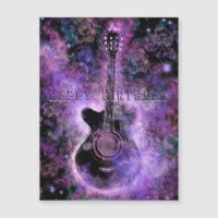 Rock Guitare Music Carte Anniversaire