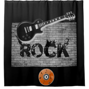 Rock Musique guitare noire rideau