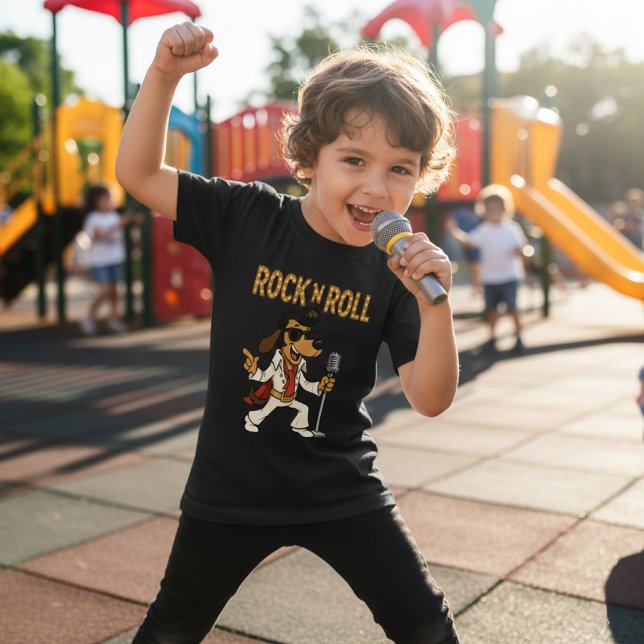 Rock 'n' Roll Hound Dog T-Shirt (Créateur téléchargé)
