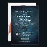 Rock n Roll Retro Vintage Wedding Photo Invitation<br><div class="desc">Personnalisable en fonction des détails de votre événement.</div>