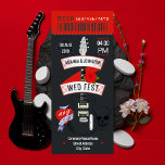 Rock n' Roll Wedding ticket custom Invitation<br><div class="desc">Select "Click to customize further" if you want to scale,  move or delete features. Contact this Designer if you require any assistance with the customizations.</div>