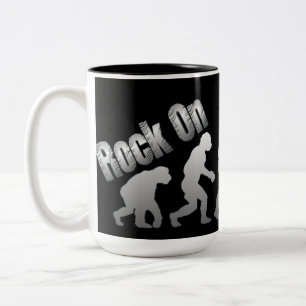 Rock On Evolution Rock Silver Logo Mug