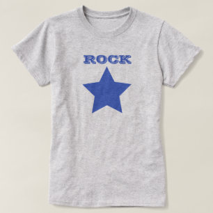 ROCK STAR   Chemise T-Shirt de base de la Navy Blu