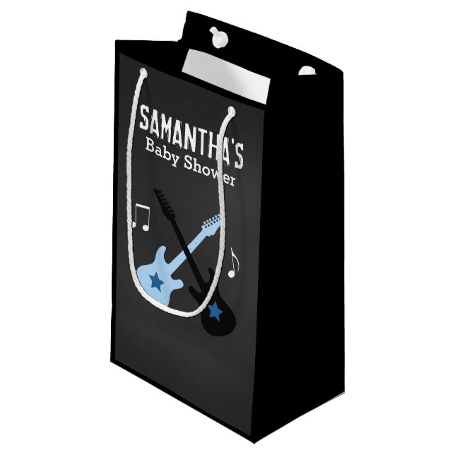 Rock Star Rock a Bye Baby shower sac cadeau (Devant Angle)