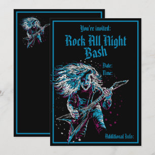 Rock Sur Invitation Métal Lourde
