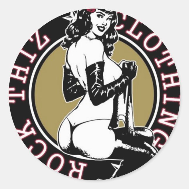 Rock Thiz Vêtements Pinup Stickers Girls (Devant)