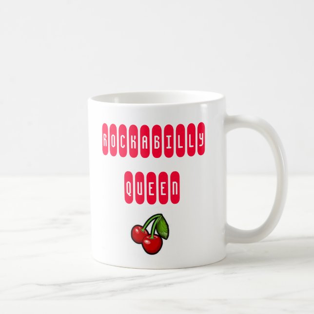 Rockabilly Queen avec cerises Coffee Mug (Droite)