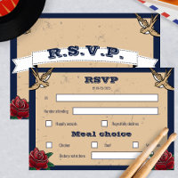 Rockabilly Ticket Rock et Roll Wedding RSVP