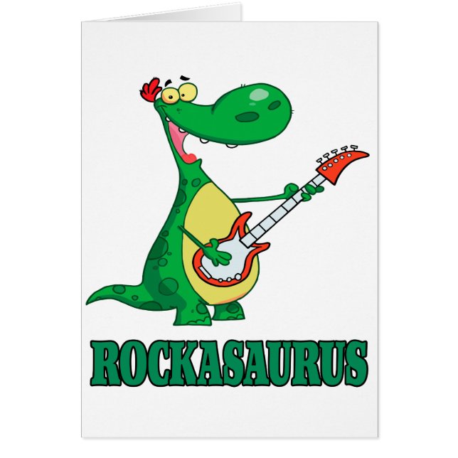 rockasaurus rock n roll dinosaur dino (Devant)