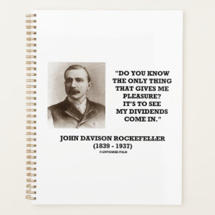 Rockefeller Pour Voir Mes Dividendes Venir Dans Ci