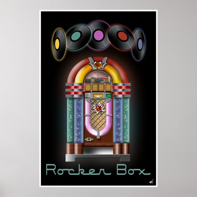 Rocker Box Jukebox Poster (Devant)