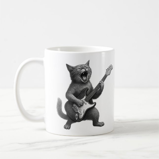 Rocker Cat Mug (Gauche)