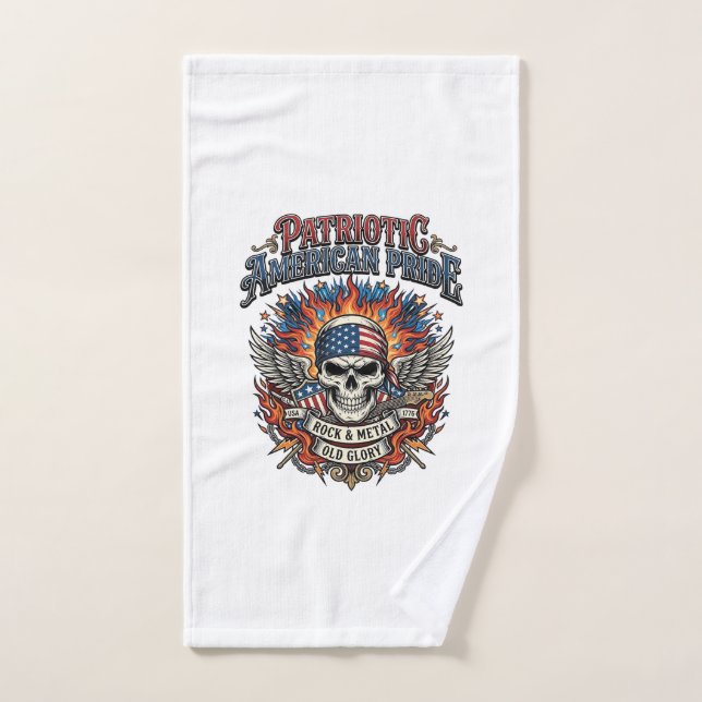Rocker du bandana patriotique Méta musique Old Glo (Serviette à main)