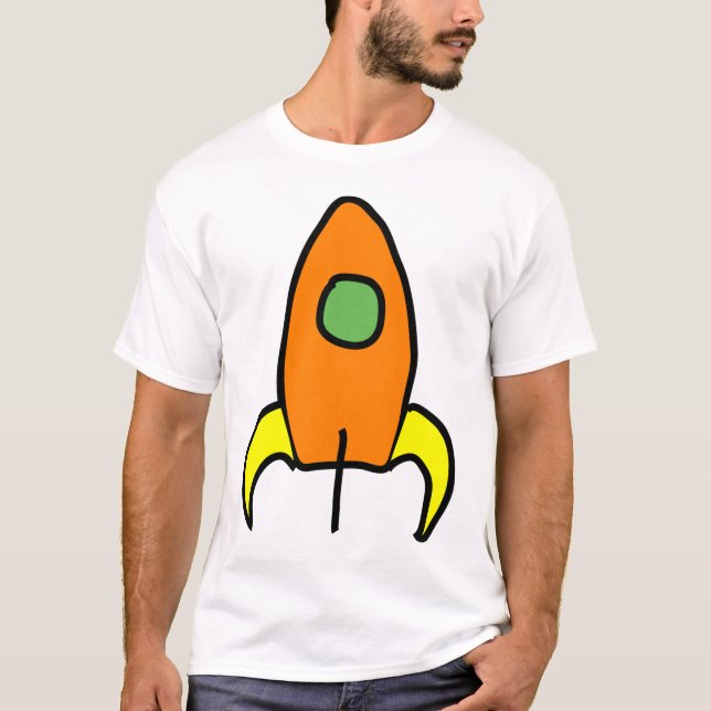 Rocket au T-shirt de lumière de lune (Devant)