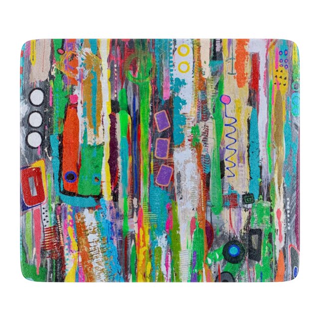 Rocket Man 6 x 7 Déco Planche à découper en verre (Devant)