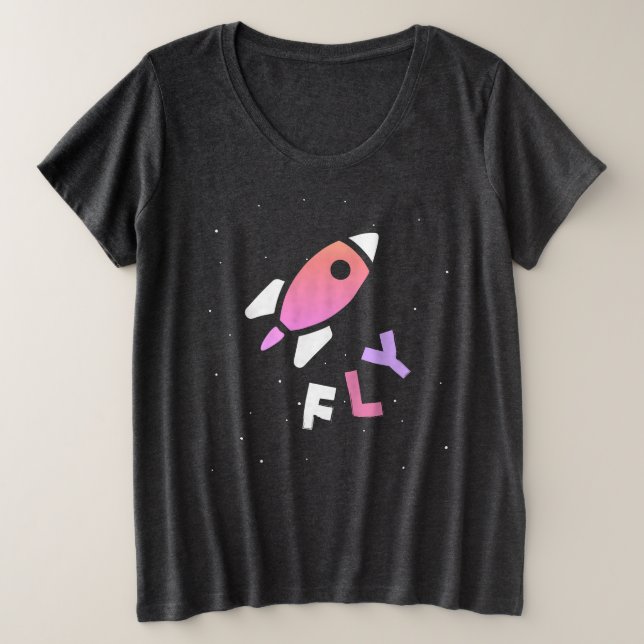 Rocket - Purple & PinkAbstract Pop Art. FLY! (Design devant)