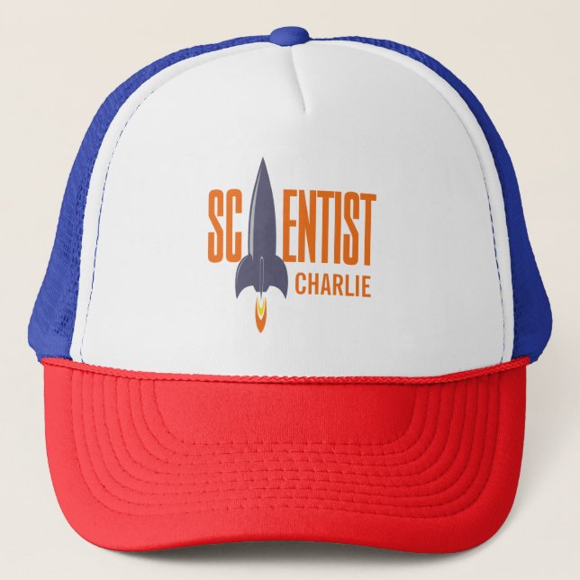 Rocket Scientifique nom personnalisé casquettes (Devant)