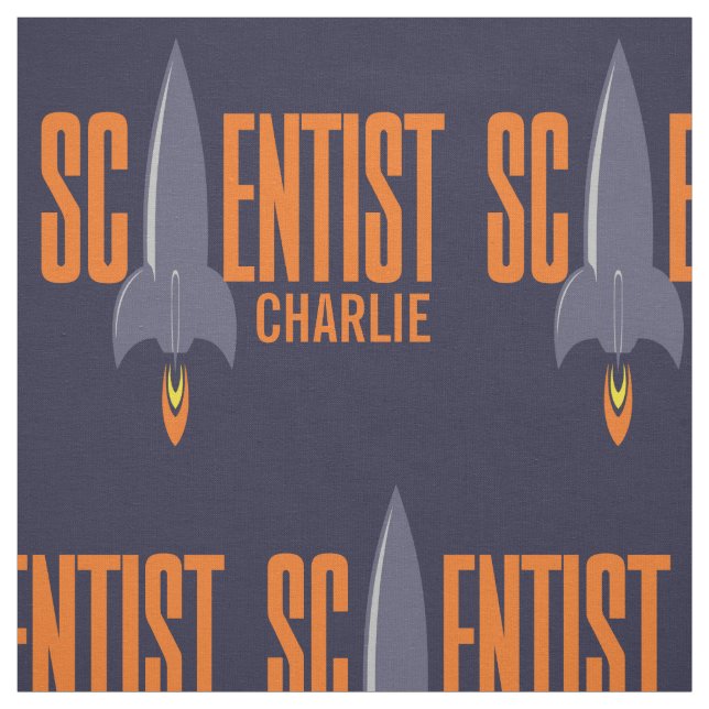 Rocket Scientifique nom personnalisé et tissu de c (Échantillon)