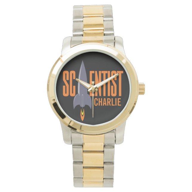 Rocket Scientist nom personnalisé montres (devant)