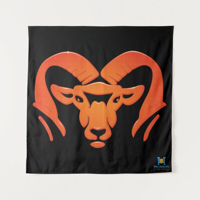 Rockford Rams #4 Tapisserie (Devant (Horizontal))
