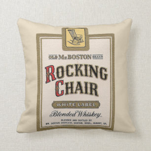 Rocking Chair Whiskey bar salle de jeu coussin vin
