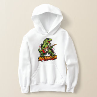 Rockosaur Dinosaure Drôle Jouant de la Guitare Éle
