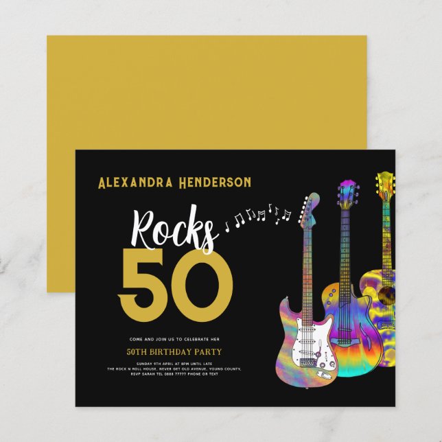 Rocks 50 Fête des 50 ans de Guitare (Devant / Derrière)