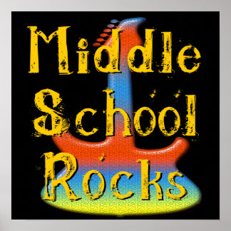 Rocks du collège - Poster de la guitare