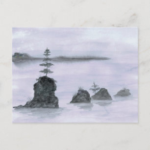 Rocks près de Lincoln City Carte postale