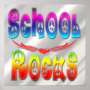 Rocks scolaires - Affiche de paix