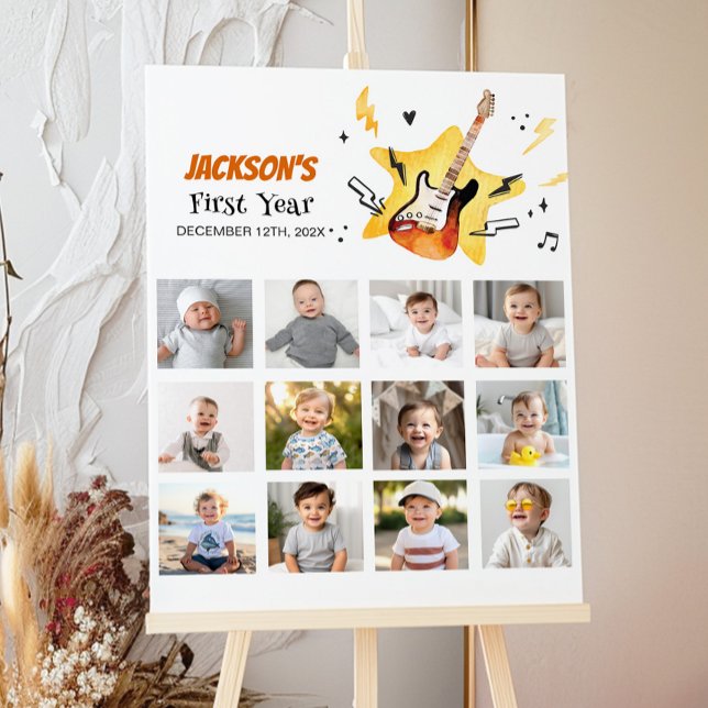 Rocks Star Anniversaire Photo Poster de la jalon (Créateur téléchargé)