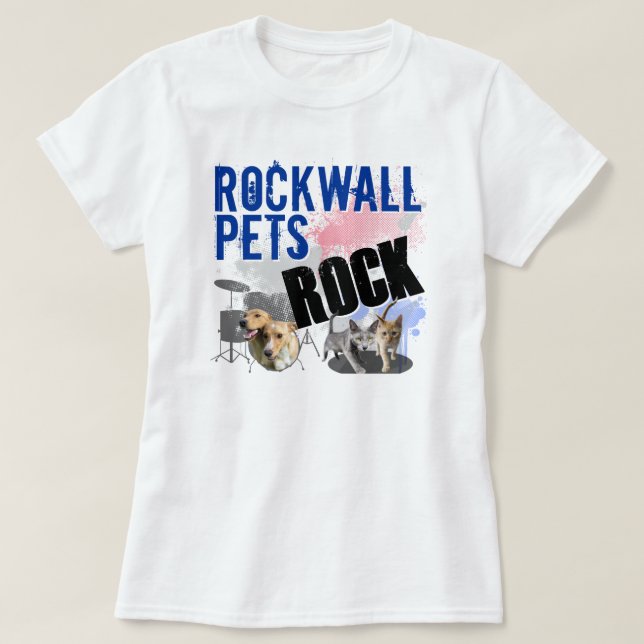 Rockwall choie le T-shirt blanc des femmes (Design devant)