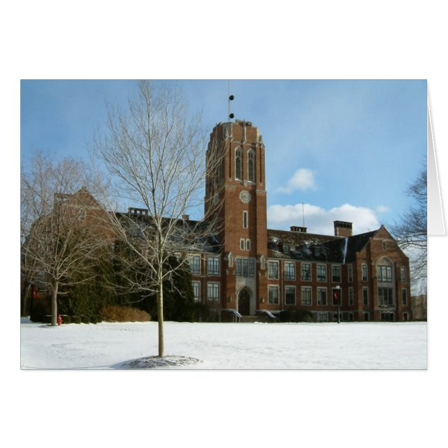 Rockwell en hiver au Grove City College (Devant horizontal)