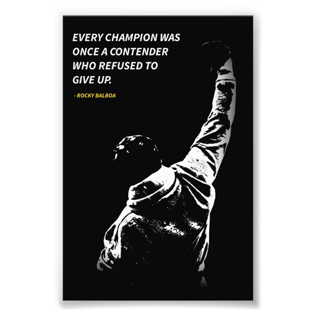 Rocky Balboa quotes Photo Enlargement (Devant)