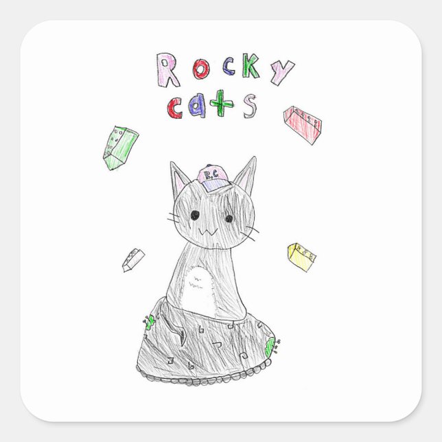 Rocky Cats sticker (Devant)