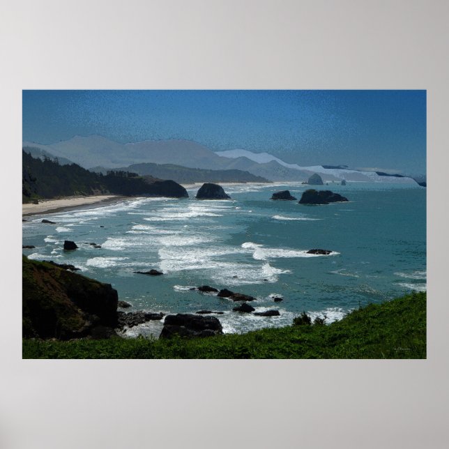 Rocky Coast 36 x 24 Poster (Devant)