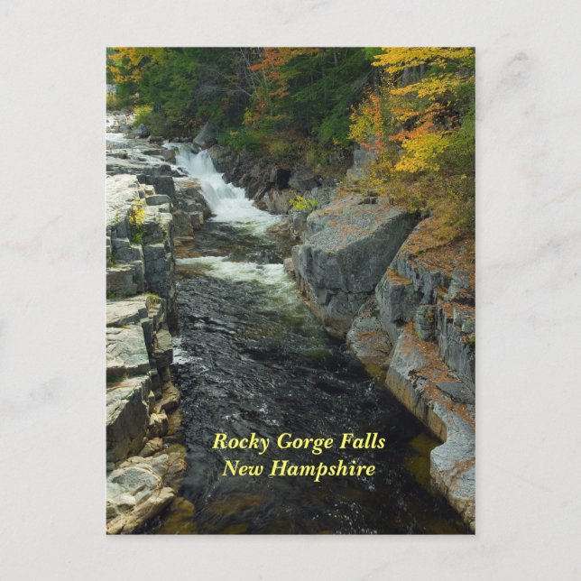 Rocky Gorge Falls, NH Carte postale (Devant)