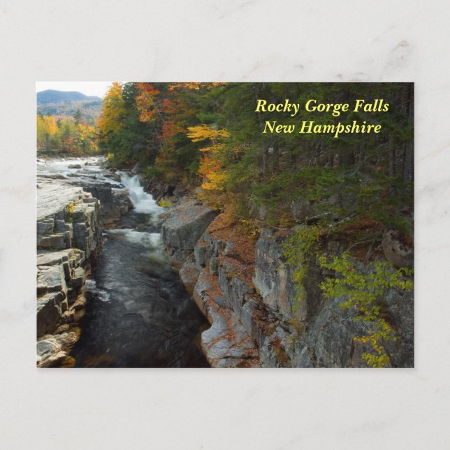 Rocky Gorge Falls, NH Carte postale (Devant)