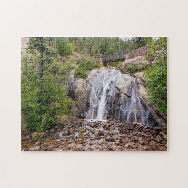Rocky Helen Hunt Falls Jigsaw Puzzle (Horizontal)