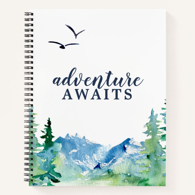 Rocky Mountain Adventure Await Travel Journal (Devant)