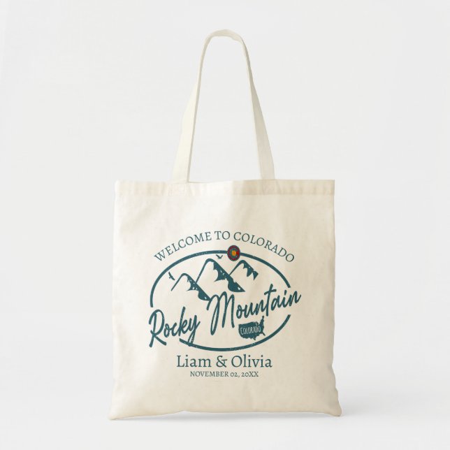 Rocky Mountain Colorado Mariage Sac fourre-tout de (Devant)