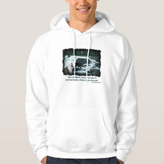 Rocky Mountain Wildlife Scene & Nature Poem Sweat  (Devant)
