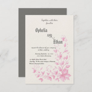 Rococo Floral Invitation Vintage