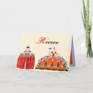 ROCOCO LADIES MODE COSTUME DESIGNER MONOGRAM